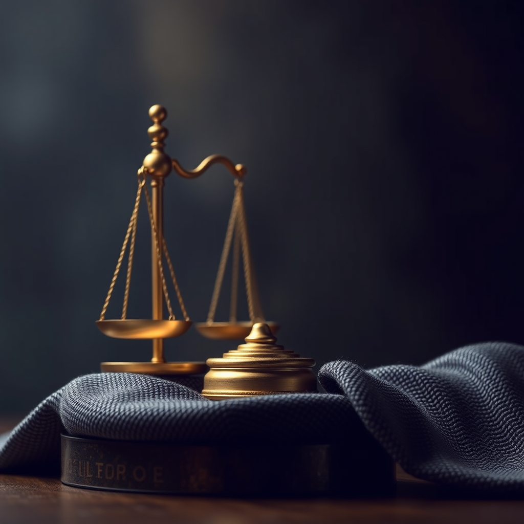 Scales of justice beside a wheelchair symbol